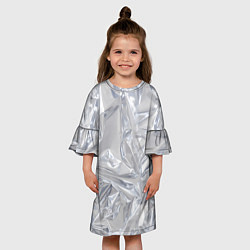 Платье клеш для девочки Голографичная фольга, цвет: 3D-принт — фото 2