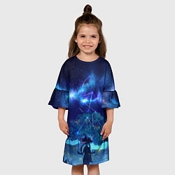 Платье клеш для девочки MONA GENSHIN IMPACT, цвет: 3D-принт — фото 2