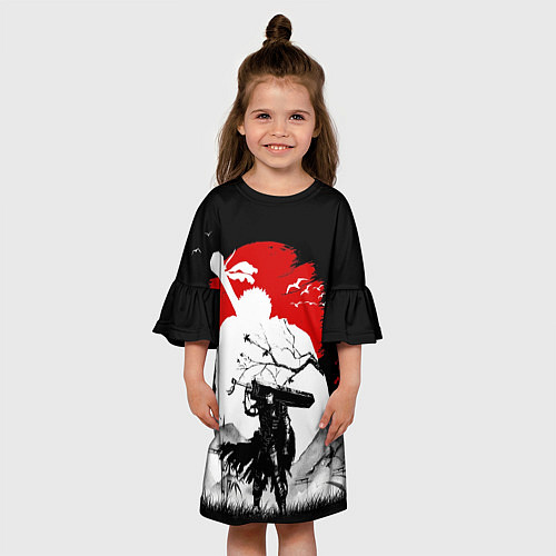 Детское платье Берсерк силуэт Гатса / 3D-принт – фото 3