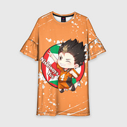Платье клеш для девочки Nishinoya Yuo Haikyu Волейбол Z, цвет: 3D-принт