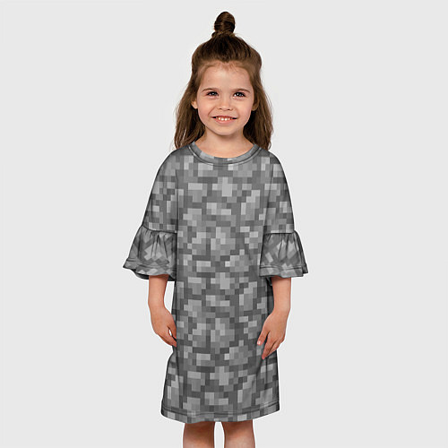 Детское платье Булыжник / 3D-принт – фото 3