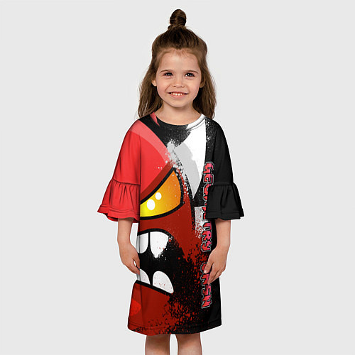 Детское платье Geometry Dash Angry / 3D-принт – фото 3