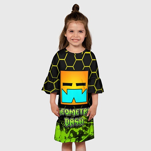 Детское платье Geometry Dash / 3D-принт – фото 3