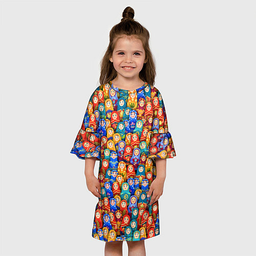 Детское платье Матрёшки / 3D-принт – фото 3