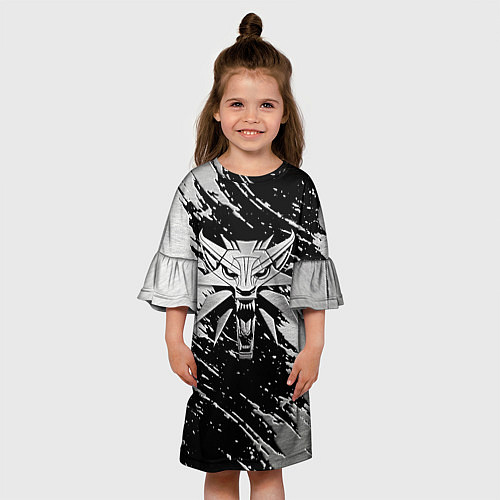Детское платье THE WITCHER LOGO STEEL / 3D-принт – фото 3