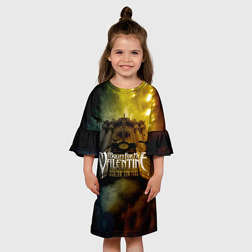 Детское платье Scream Aim Fire - Bullet For My Valentine / 3D-принт – фото 3
