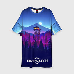 Платье клеш для девочки Purplewatch, цвет: 3D-принт
