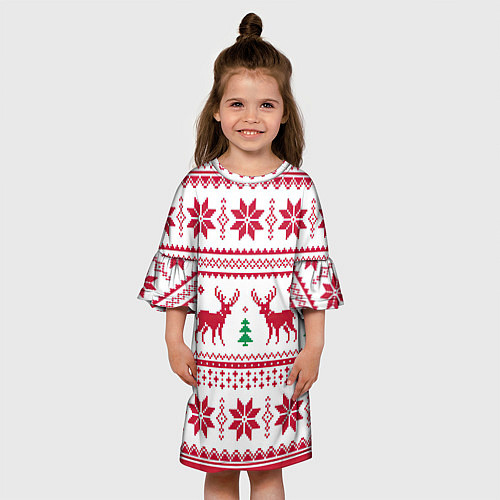 Детское платье Зимняя ночь / 3D-принт – фото 3