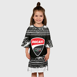 Платье клеш для девочки Ducati Дукати Z, цвет: 3D-принт — фото 2