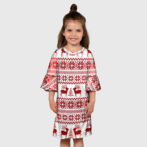 Детское платье Зимний лес / 3D-принт – фото 3