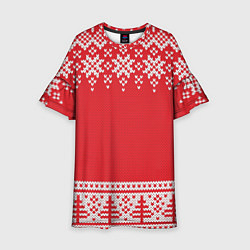 Детское платье Зимний лес