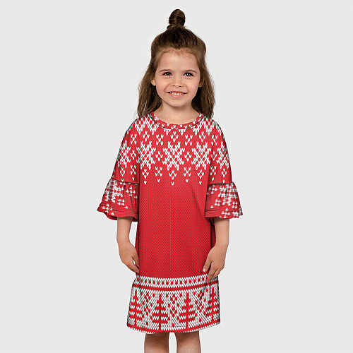 Детское платье Зимний лес / 3D-принт – фото 3