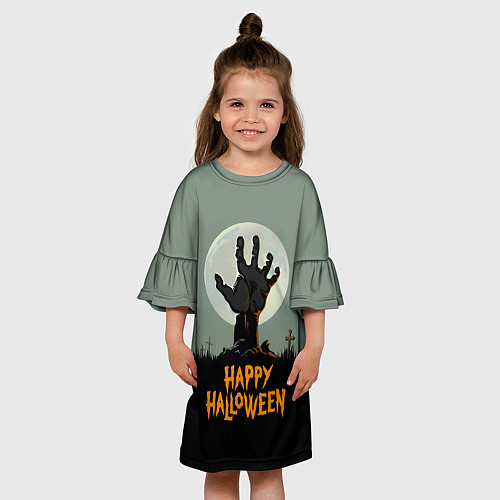 Детское платье Happy Halloween / 3D-принт – фото 3