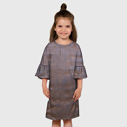 Детское платье Ржавый металл / 3D-принт – фото 3
