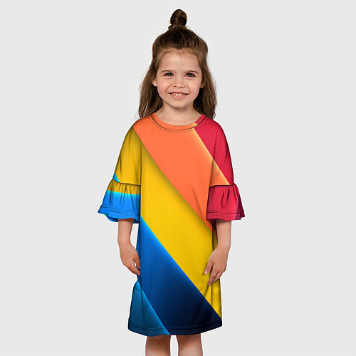 Детское платье Полутона и оттенки / 3D-принт – фото 3