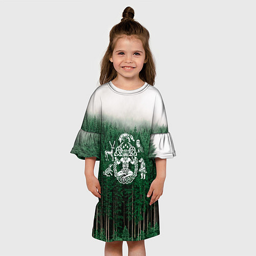 Детское платье ВАНАХЕЙМ РУНЫ RUNES Z / 3D-принт – фото 3