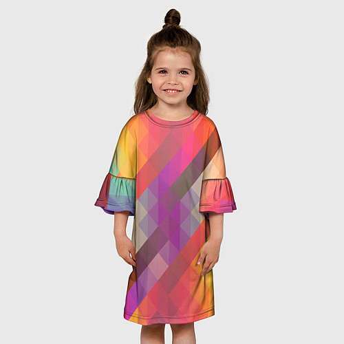 Детское платье Vivid gradient / 3D-принт – фото 3
