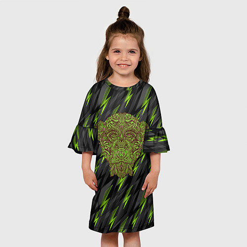 Детское платье Обезьяна из листьев / 3D-принт – фото 3