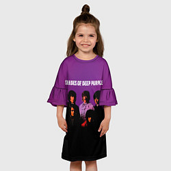 Платье клеш для девочки Shades of Deep Purple, цвет: 3D-принт — фото 2