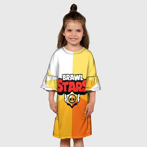Детское платье BRAWL STARS - БРАВЛ СТАРС / 3D-принт – фото 3