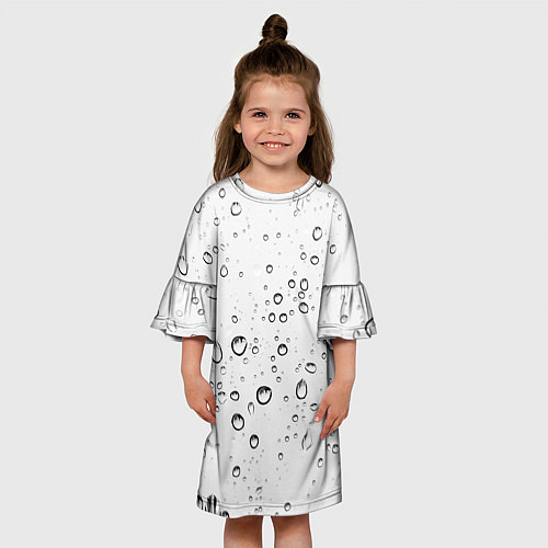 Детское платье Утренний дождь / 3D-принт – фото 3