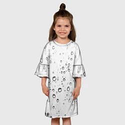 Платье клеш для девочки Утренний дождь, цвет: 3D-принт — фото 2