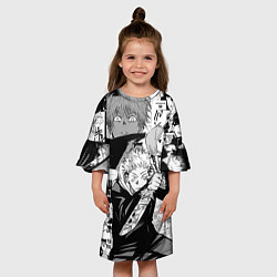 Платье клеш для девочки Манга Jujutsu Kaisen, цвет: 3D-принт — фото 2