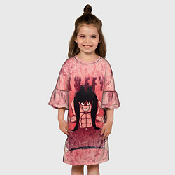 Платье клеш для девочки Свирепый Луффи, цвет: 3D-принт — фото 2