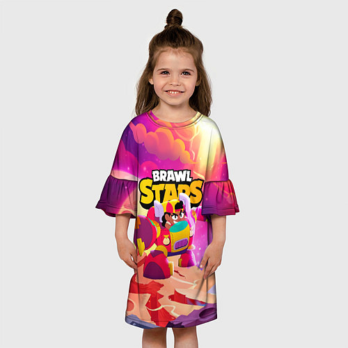 Детское платье Опасная Meg Brawl Stars / 3D-принт – фото 3