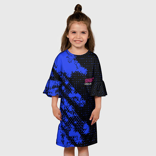 Детское платье SUBARU STI СУБАРИСТ / 3D-принт – фото 3