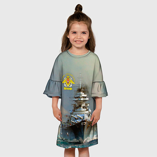 Детское платье ВМФ Военно-Морской Флот / 3D-принт – фото 3
