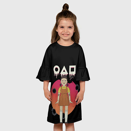 Детское платье Игра в кальмара Кукла / 3D-принт – фото 3