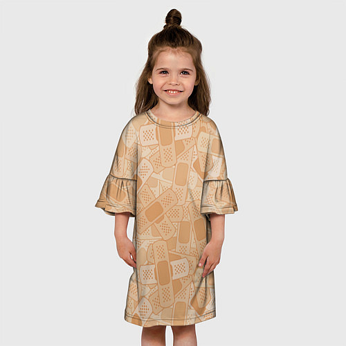 Детское платье Просто пластыри / 3D-принт – фото 3