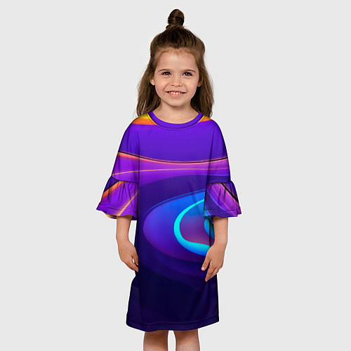 Детское платье Аква принт / 3D-принт – фото 3