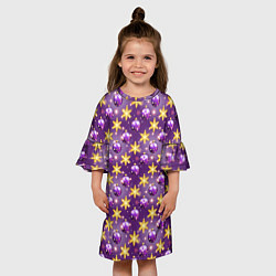 Платье клеш для девочки Игрушки украшения, цвет: 3D-принт — фото 2