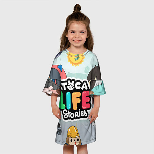 Детское платье Toca Life: Stories / 3D-принт – фото 3