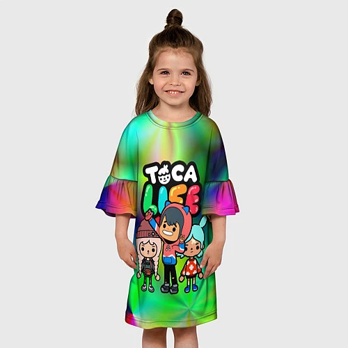 Детское платье Toca Life / 3D-принт – фото 3
