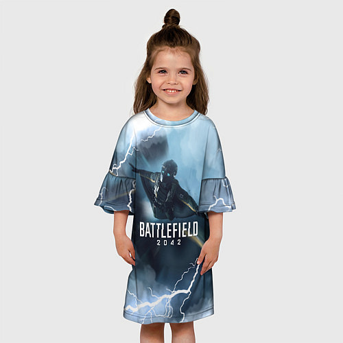Детское платье WINGSUIT BATTLEFIELD 2042 / 3D-принт – фото 3
