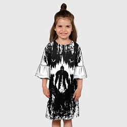Платье клеш для девочки ТЁМНЫЕ ДУШИ DARK SOULS, цвет: 3D-принт — фото 2