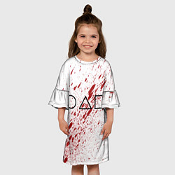 Платье клеш для девочки Squid game halloween, цвет: 3D-принт — фото 2