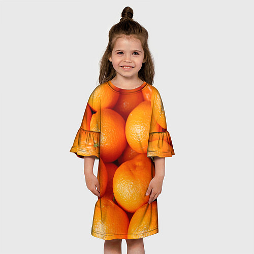 Детское платье Мандаринчик чик / 3D-принт – фото 3