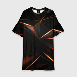 Платье клеш для девочки Геометрическая абстракция, цвет: 3D-принт
