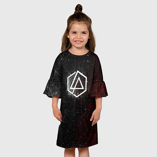 Детское платье Linkin Park Logo Линкин Парк / 3D-принт – фото 3