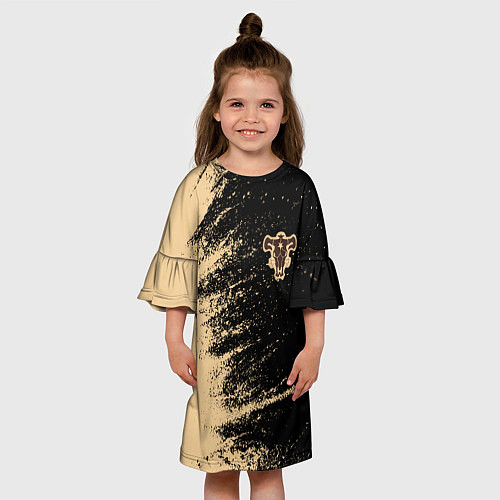 Детское платье Black clover bull / 3D-принт – фото 3