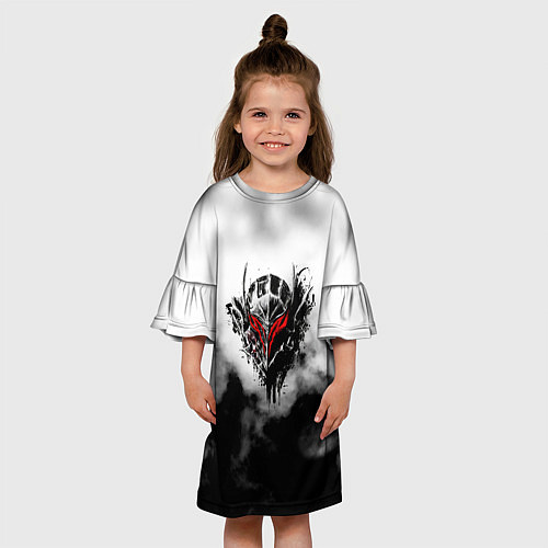 Детское платье Берсерк: Облачно / 3D-принт – фото 3
