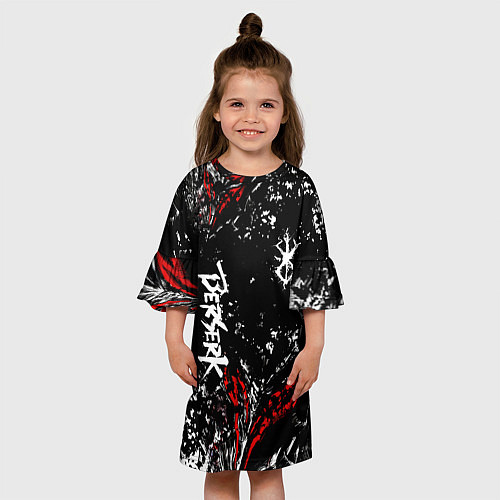 Детское платье Берсерк Черная маска / 3D-принт – фото 3