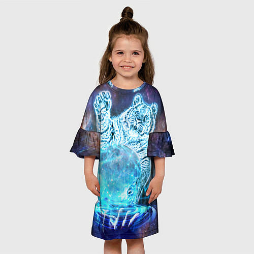Детское платье Звездный тигр / 3D-принт – фото 3