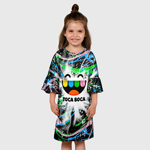 Детское платье Toca Boca: Весельчак / 3D-принт – фото 3