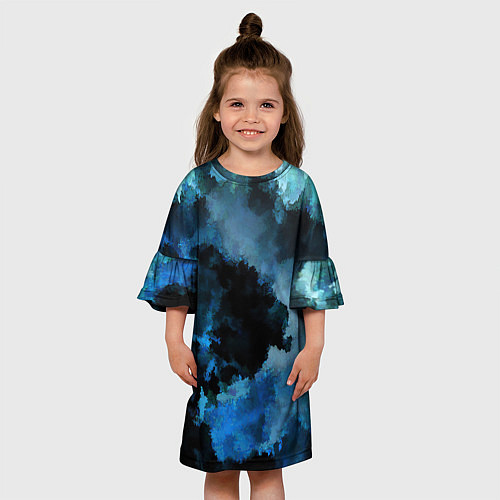 Детское платье Взрыв на глубине / 3D-принт – фото 3