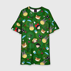Платье клеш для девочки Totoro&Kiki ALLSTARS, цвет: 3D-принт